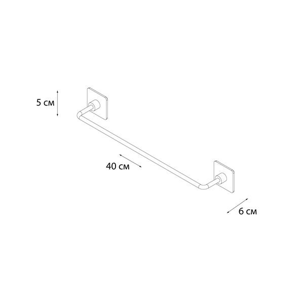 Полотенцедержатель Fixsen Square FX-93101, 40 см - фото 1