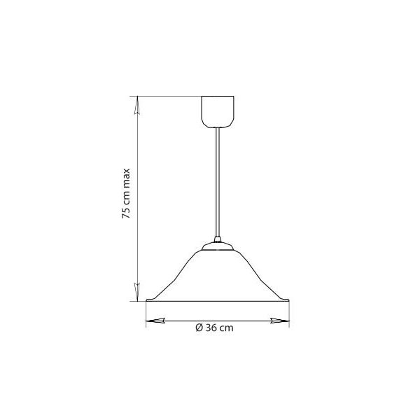 Подвесной светильник Arte Lamp Cucina A3421SP-1WH, арматура белая, плафон стекло белое с рисунком, 36х36 см - фото 1