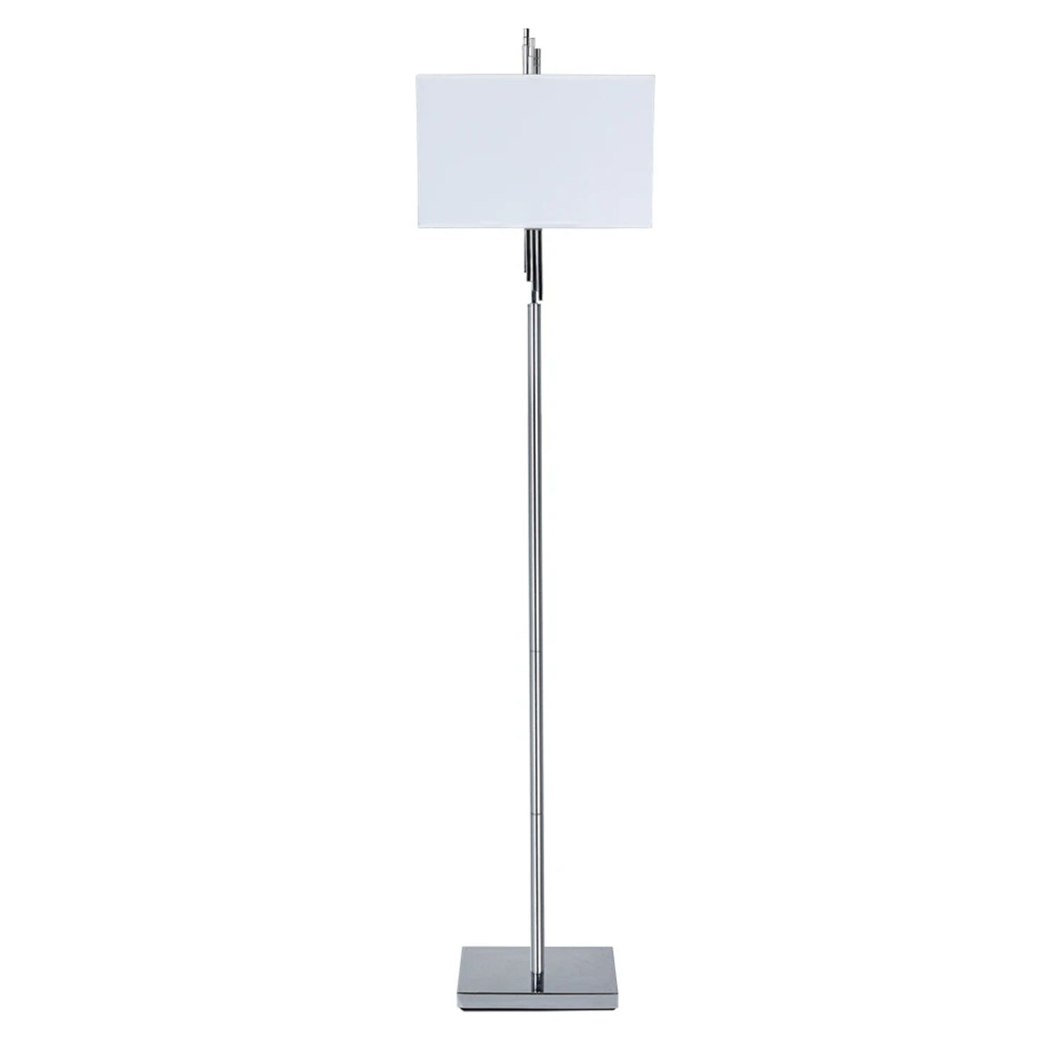 Торшер Arte Lamp Julietta A5037PN-2CC, арматура хром, плафон ткань белая