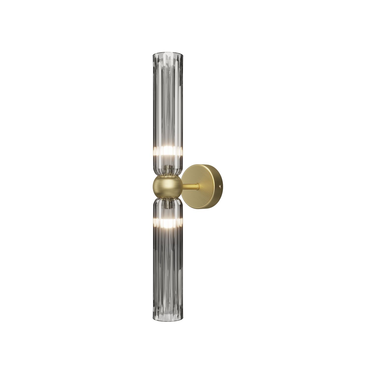 Бра Maytoni Antic MOD302WL-02GR1, арматура золото, плафон стекло серое