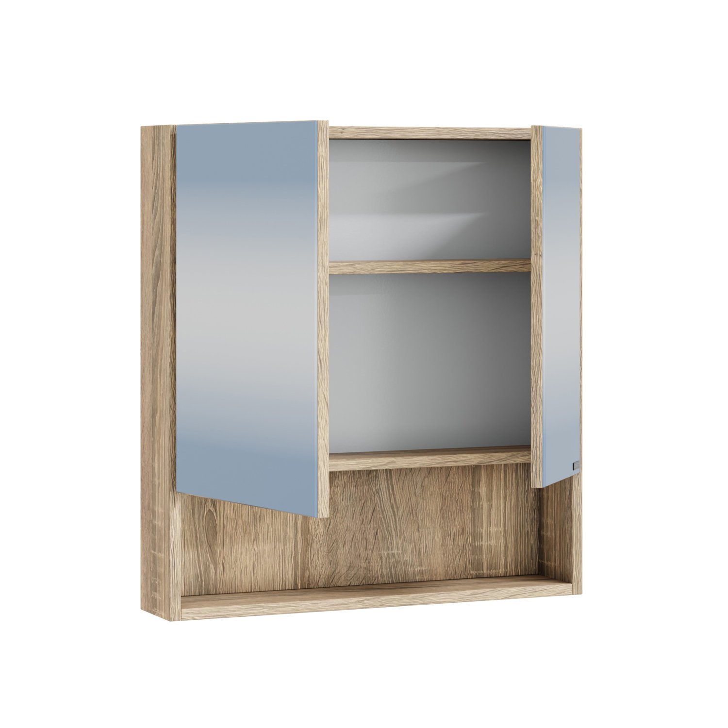 Мебель для ванной Санта Мира 60, цвет черное дерево / янтарное дерево