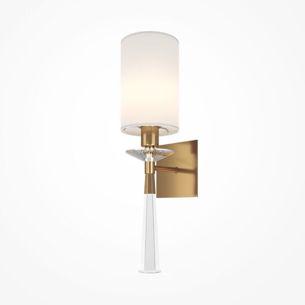 Бра Maytoni Bianco MOD224WL-01BS, арматура латунь, плафон ткань белая