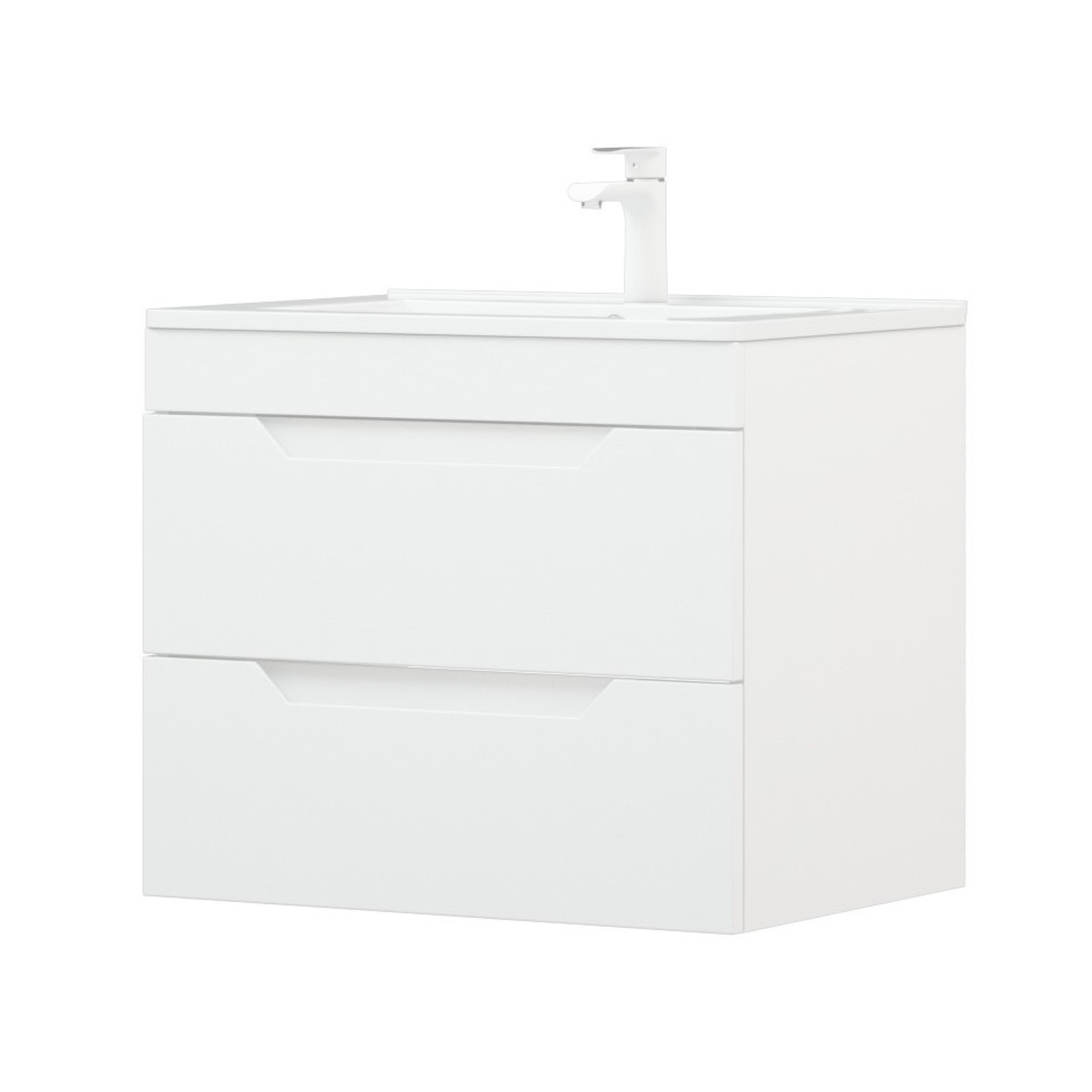 Мебель для ванной Corozo Юта 65, подвесная, цвет белый - фото 1