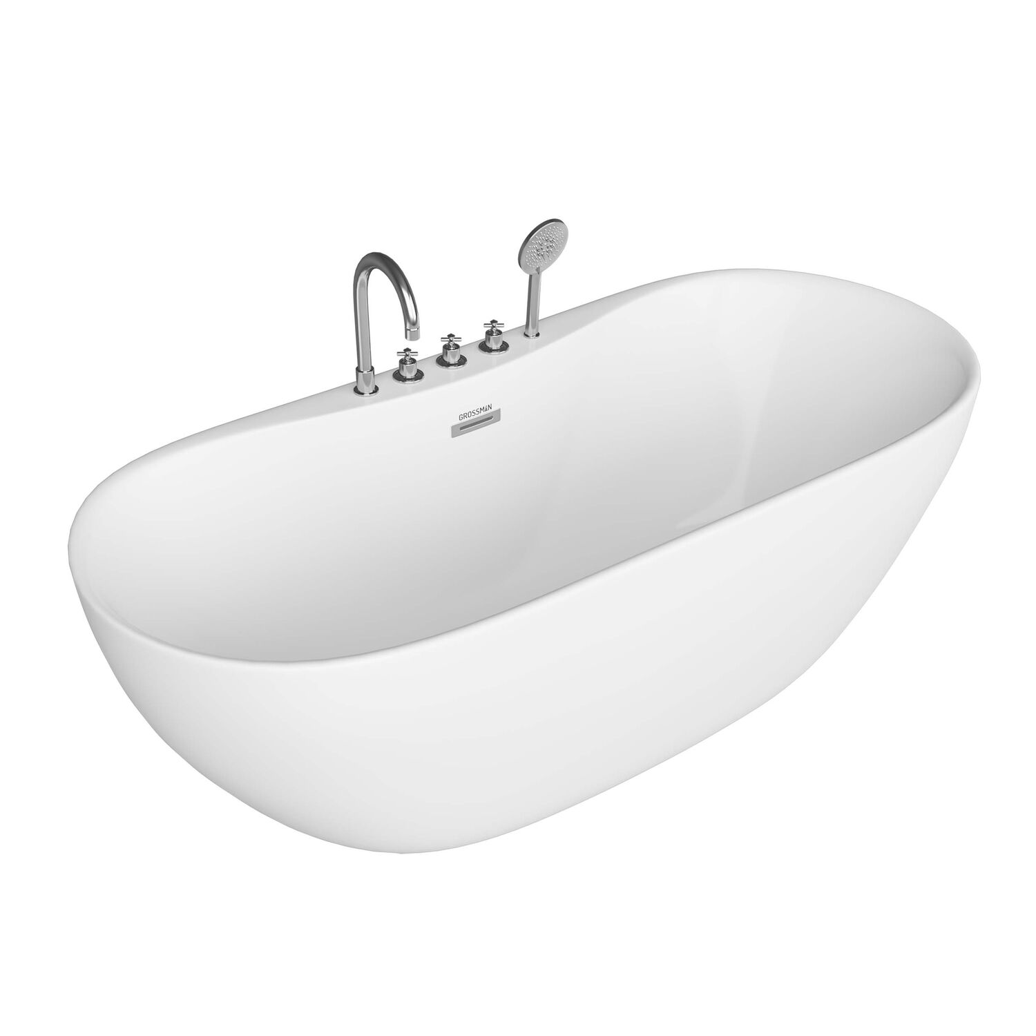 Ванна Grossman Classic GR-12502-1 170х75, цвет белый глянцевый - фото 1