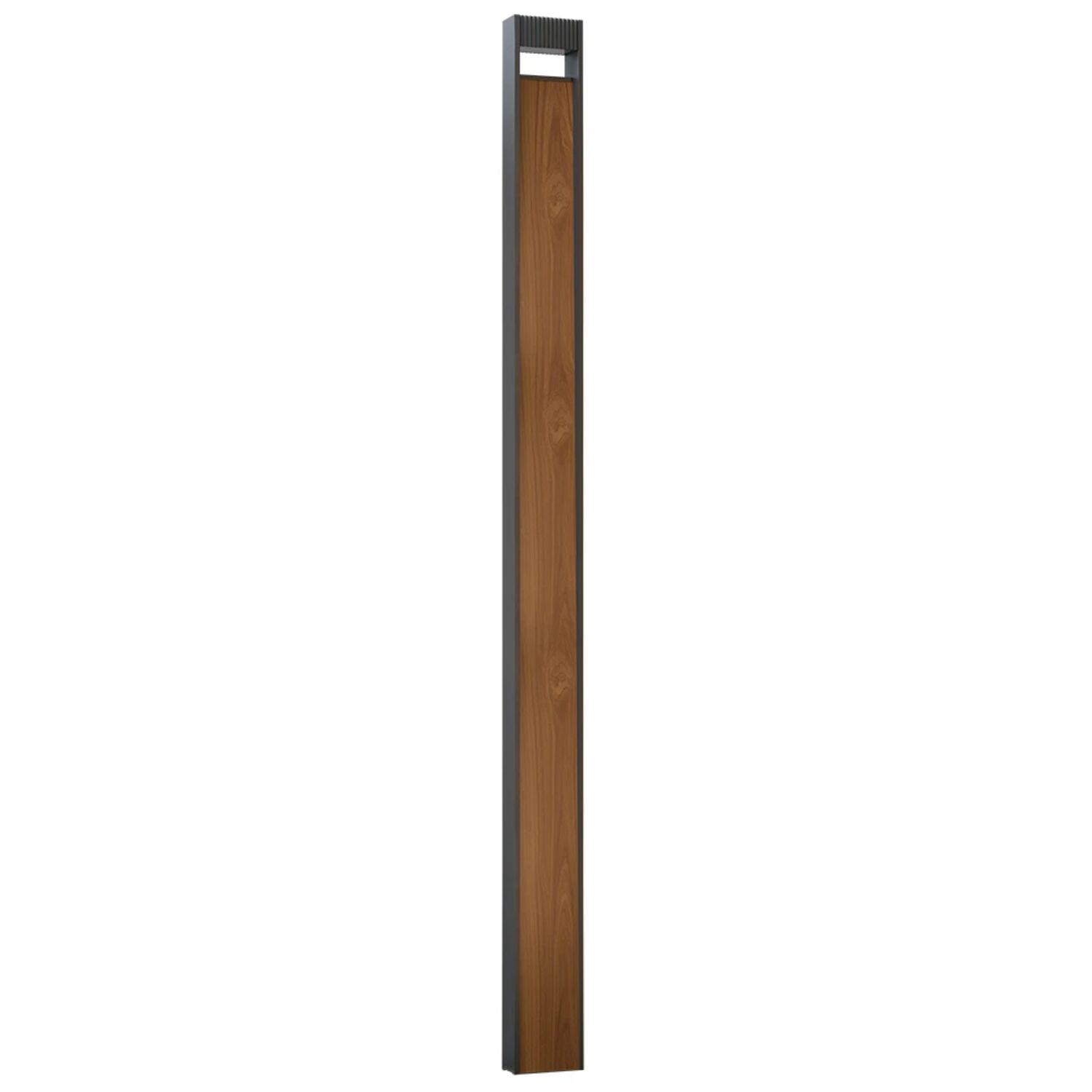 Ландшафтный светильник Arte Lamp Arneb A2140PA-1BR, арматура коричневый, плафон алюминий черный