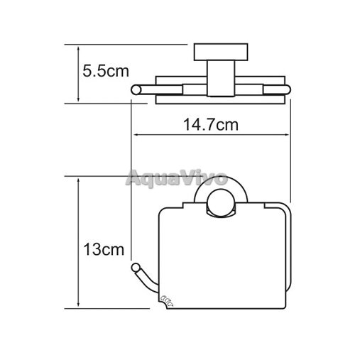 Держатель туалетной бумаги WasserKRAFT Isen K-4025, цвет хром