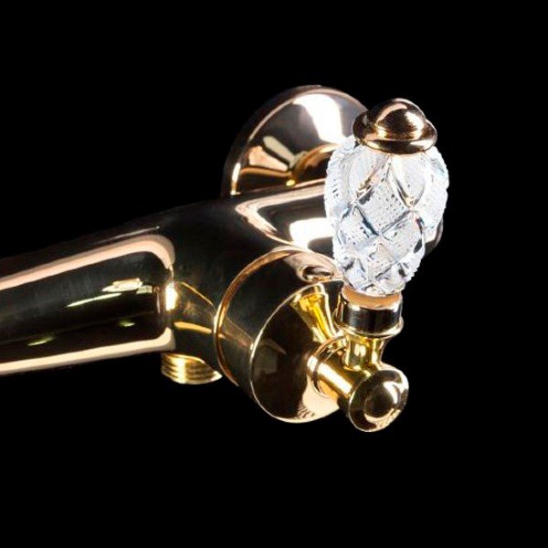 Смеситель Boheme Luxury Vogue Crystal 214-CRST для душа - фото 1