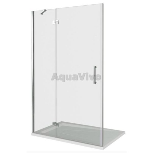 Душевая дверь Good Door Saturn WTW-120-C-CH-L 120, стекло прозрачное, профиль хром, левая - фото 1