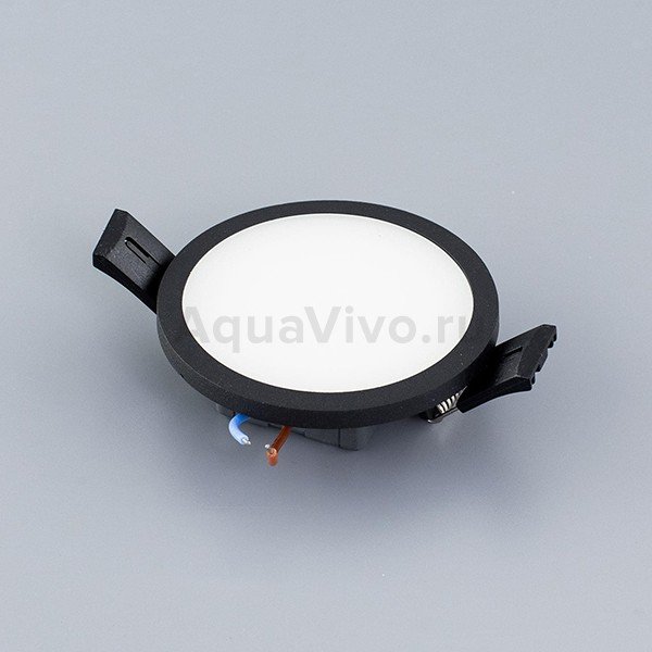 Точечный светильник Citilux Омега CLD50R082, арматура черная, плафон полимер белый, 3000K, 9х9 см - фото 1