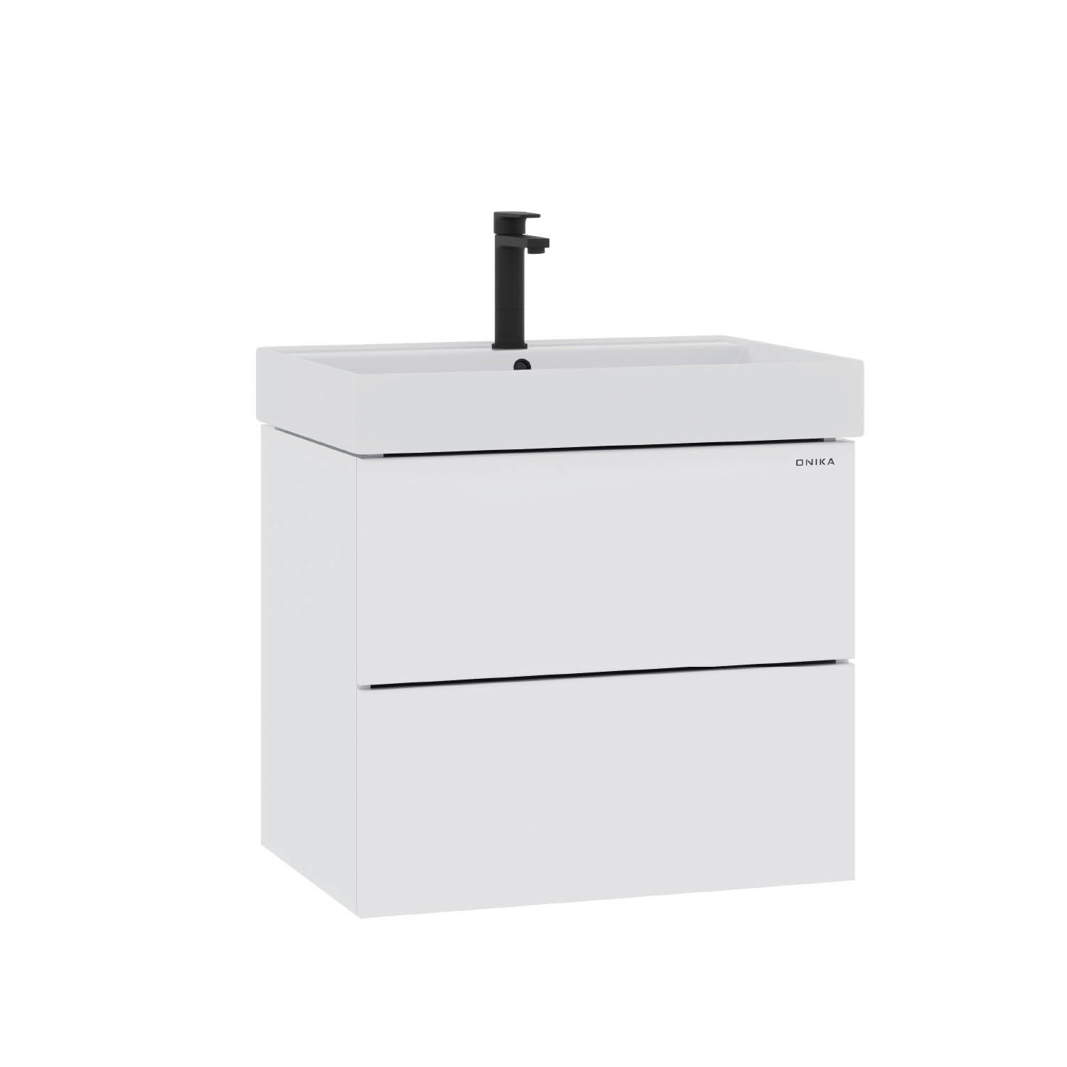 Тумба под раковину Оника Эсквана 65, подвесная, цвет белый - фото 1