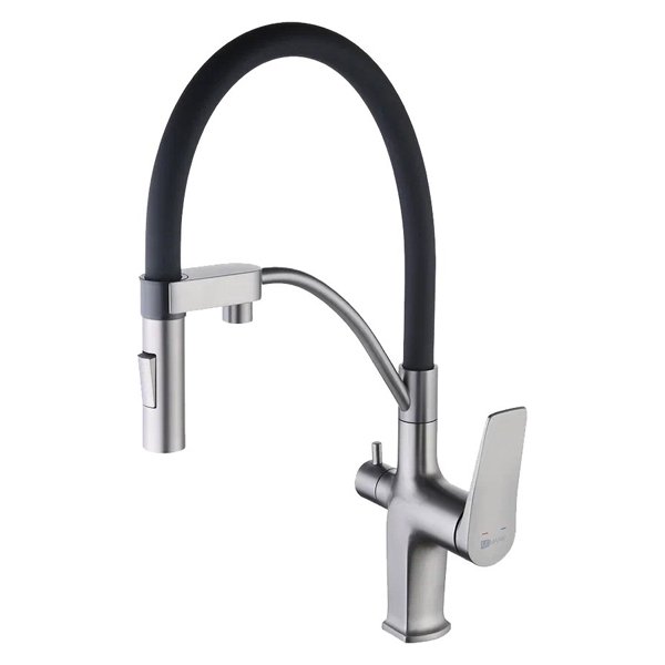 Смеситель Lemark Bronx LM3761GM для кухни, под фильтр, цвет графит