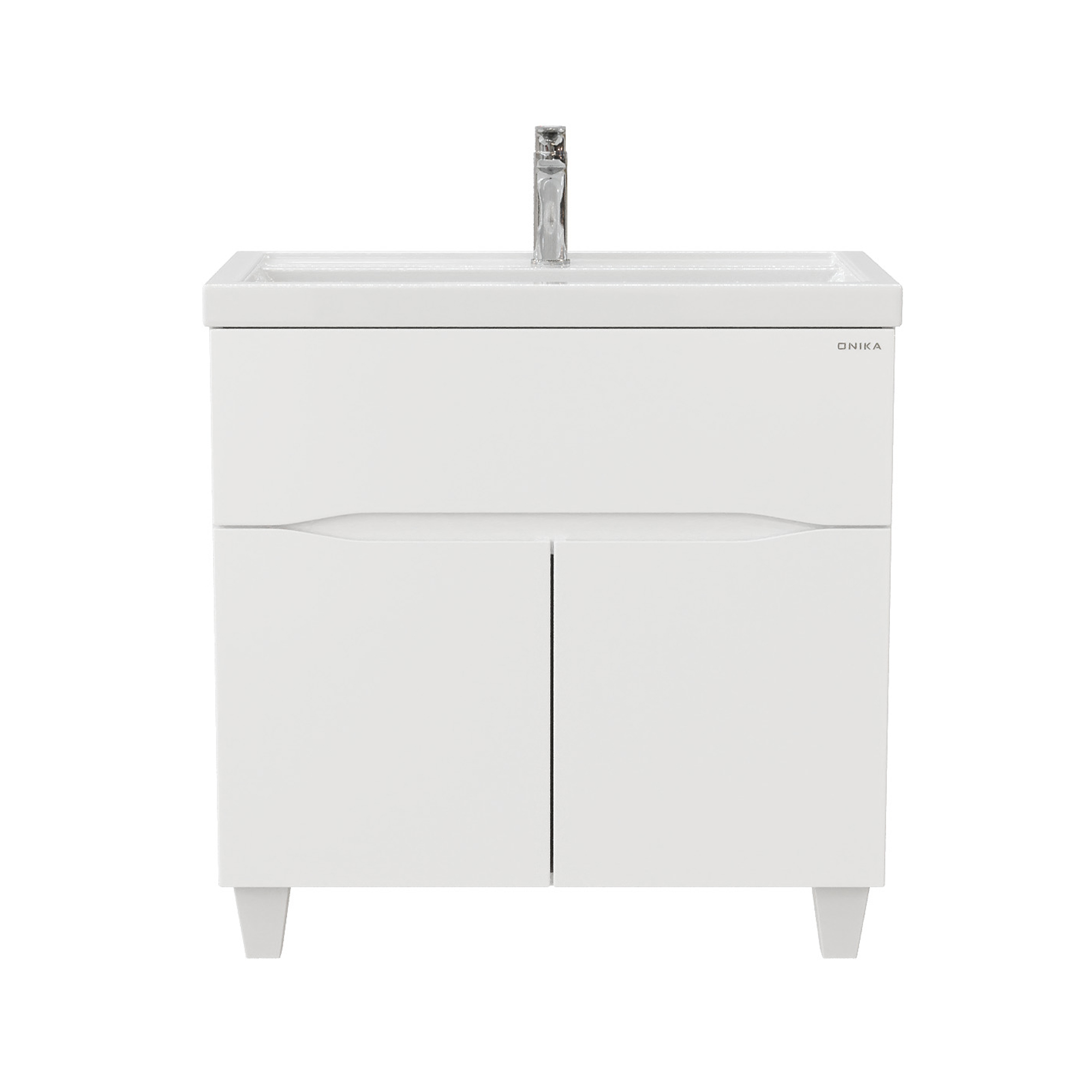 Мебель для ванной Оника Стрим 80, напольная, цвет белый