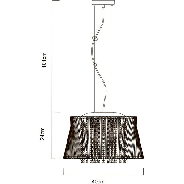 Подвесная люстра Arte Lamp Incanto A4207SP-4CC, арматура хром, плафон металл / хрусталь хром / прозрачный, 40х40 см