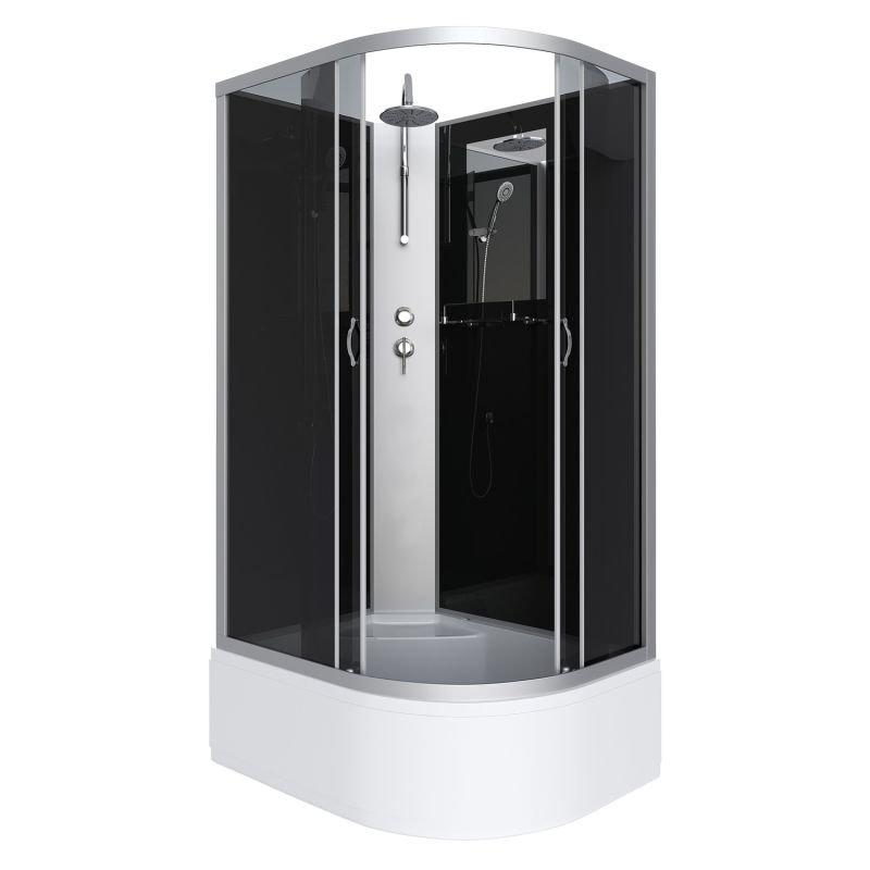 Душевая кабина Niagara Classic NG-2510-14LBKT 120x80, левая, стекло тонированное, профиль серебро, без крыши - фото 1