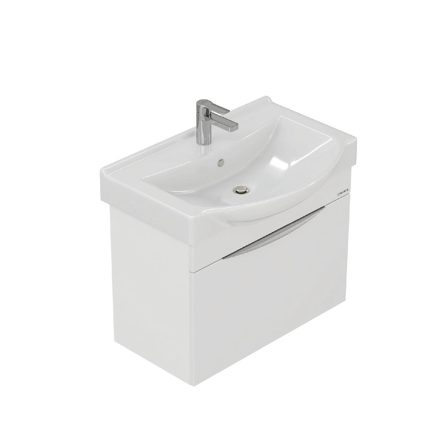 Мебель для ванной Оника Навиа 80, подвесная, цвет белый - фото 1