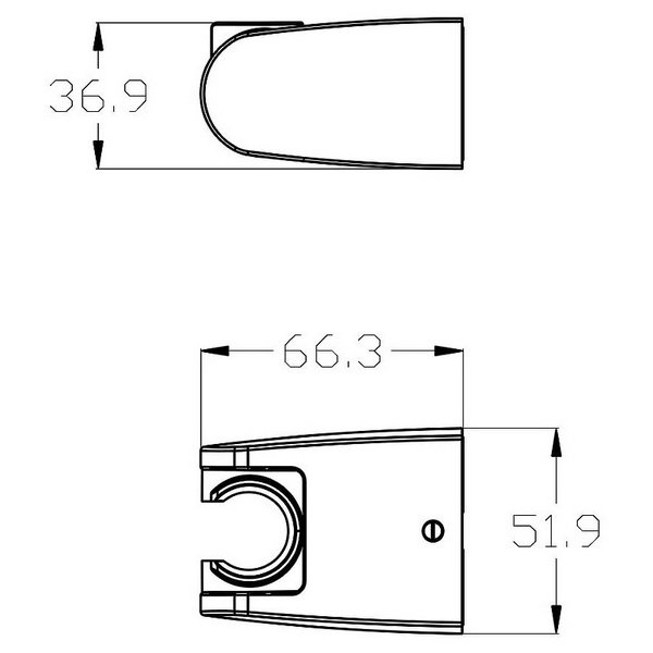 Держатель для душа Lemark LM8083BL, поворотный, цвет черный