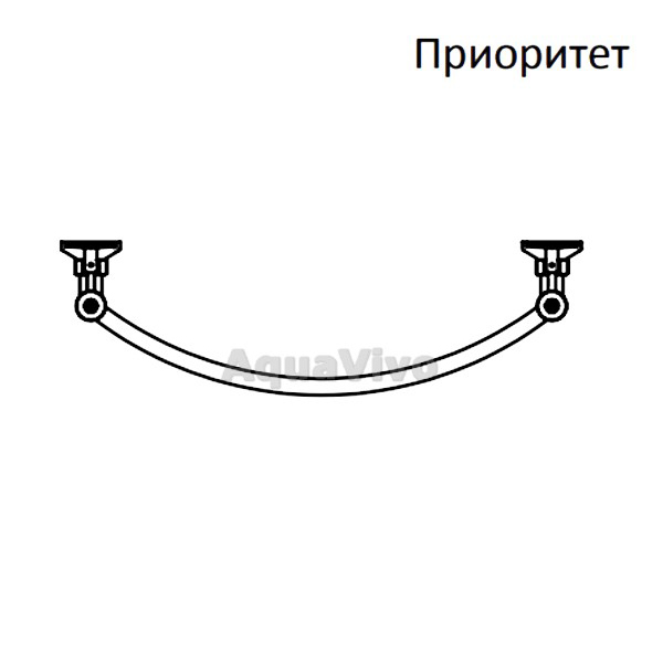 Полотенцесушитель Тругор Приоритет НК 1 100х50 водяной, цвет хром - фото 1