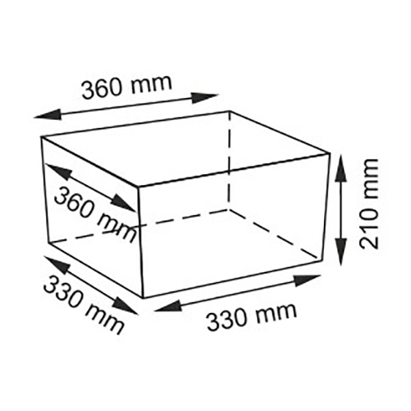 Корзина для белья WasserKRAFT Dinkel WB-580-L, плетеная, 36x36, цвет светло-коричневый / белый - фото 1