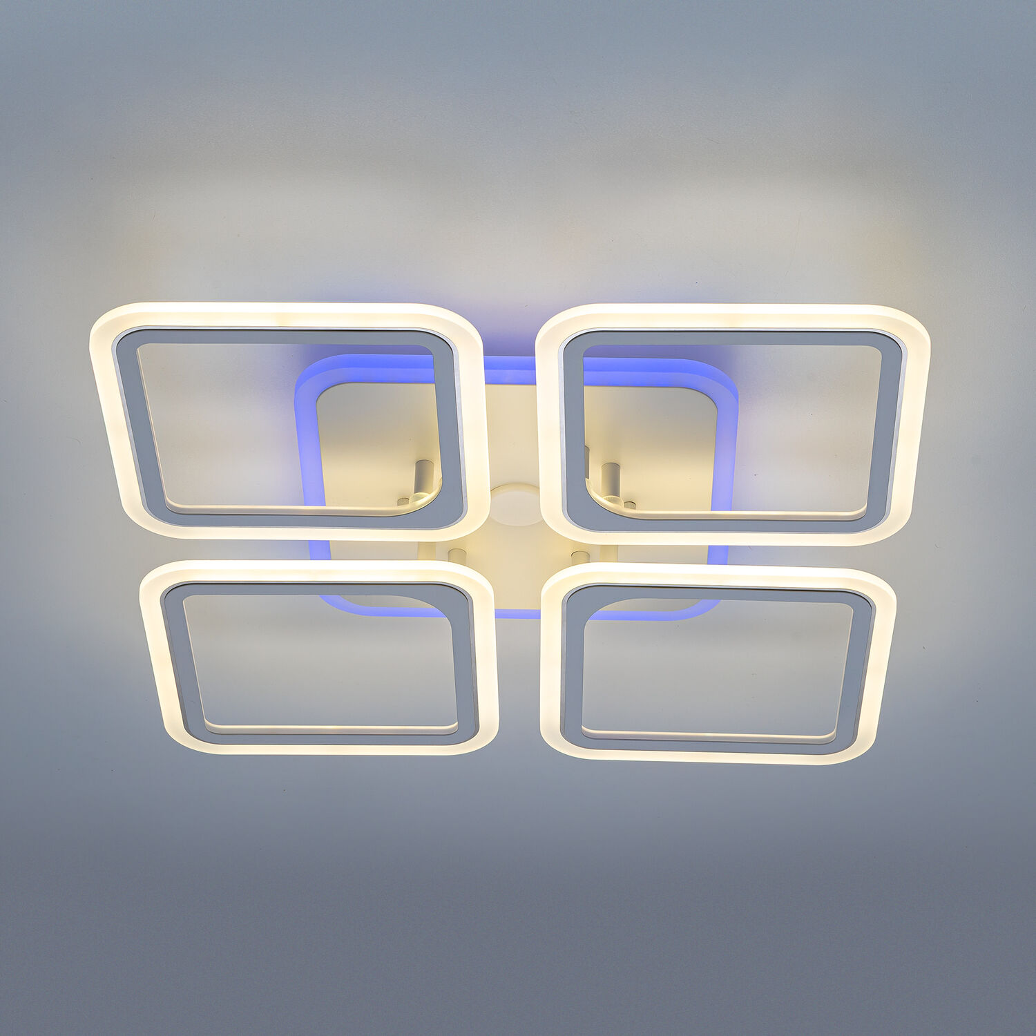 Потолочная люстра Citilux Марсель Смарт CL232A140E, арматура белая, плафоны металл / акрил белый - фото 1