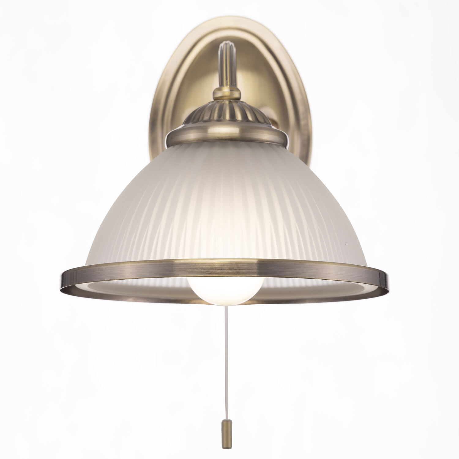 Бра Citilux Alonso CL422313, арматура бронза, плафоны металл / стекло белый / бронза - фото 1