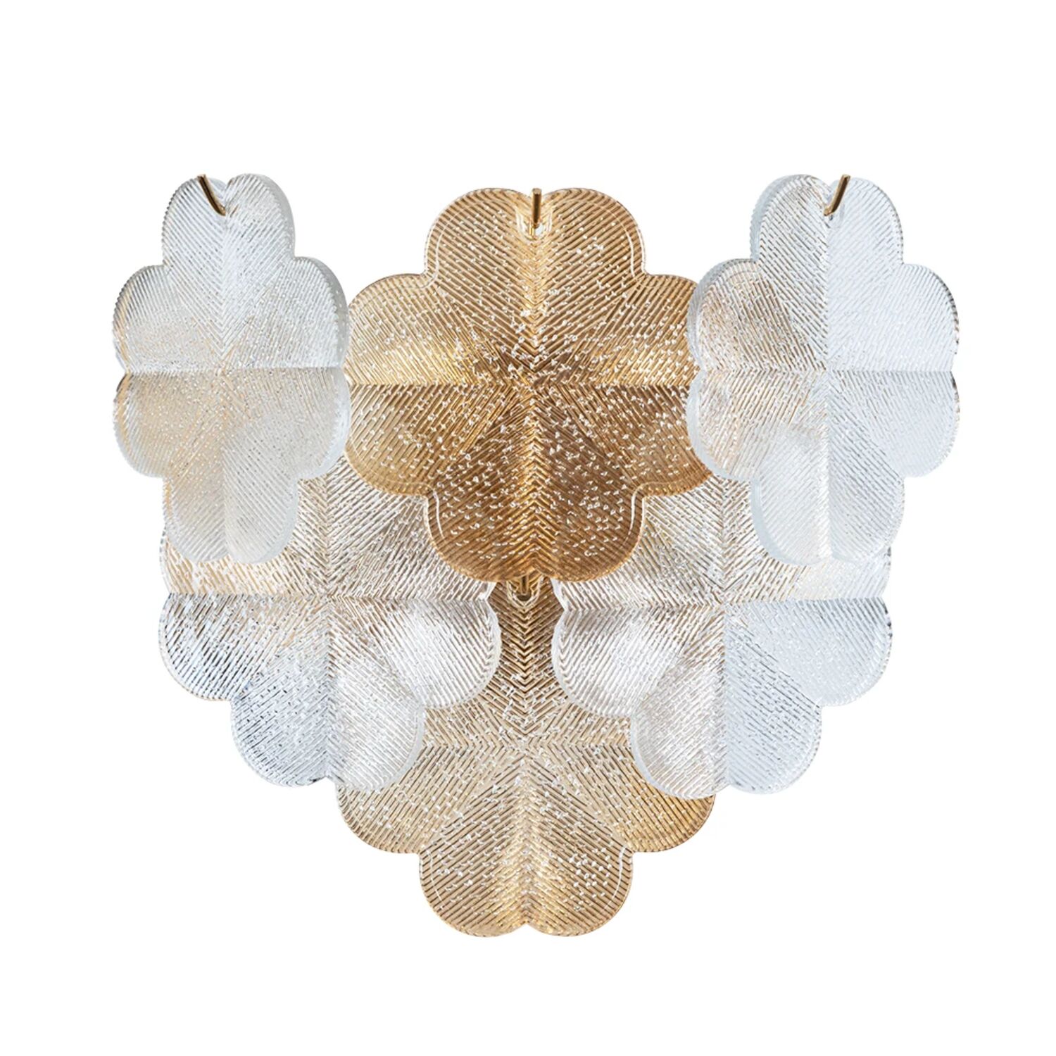 Настенный светильник Arte Lamp Mallika A4077AP-2GO, арматура золото, плафон стекло прозрачное