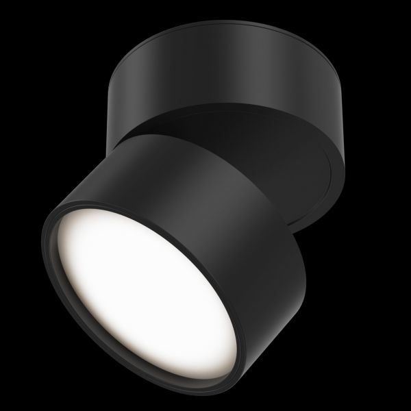 Потолочный светильник Maytoni Technical Onda C024CL-L12B3K, арматура черная, плафон металл черный