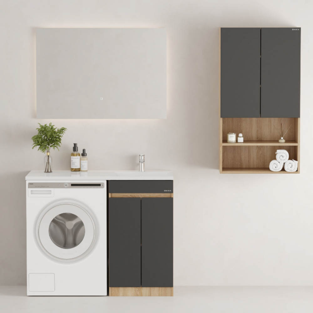 Шкаф Оника Маркус Нова 60, цвет серый / дуб сонома - фото 1