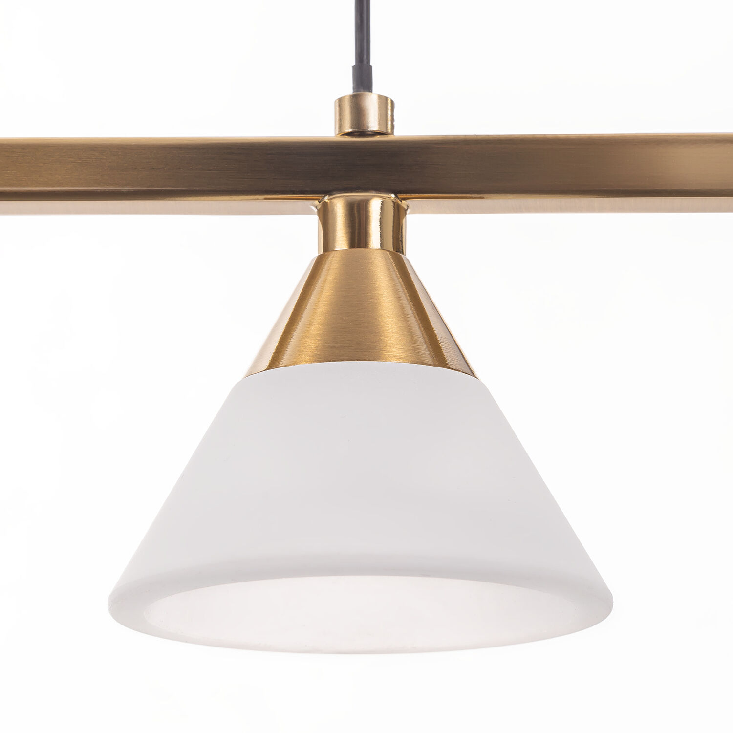 Подвесной светильник Citilux Helly CL211012, арматура черная / бронза, плафоны полимер белый - фото 1