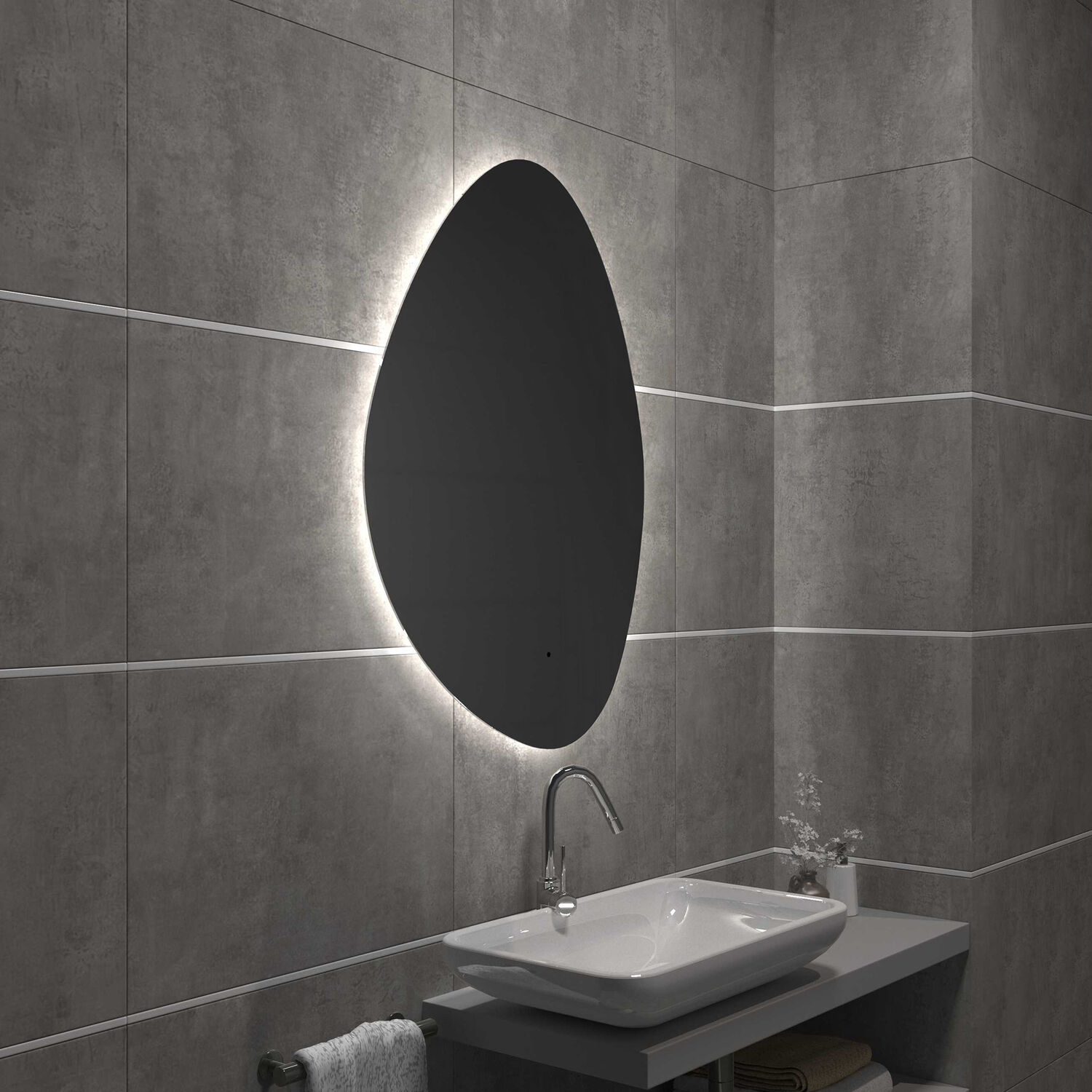 Зеркало Mixline Грейс ТХ 70x100, с подсветкой - фото 1