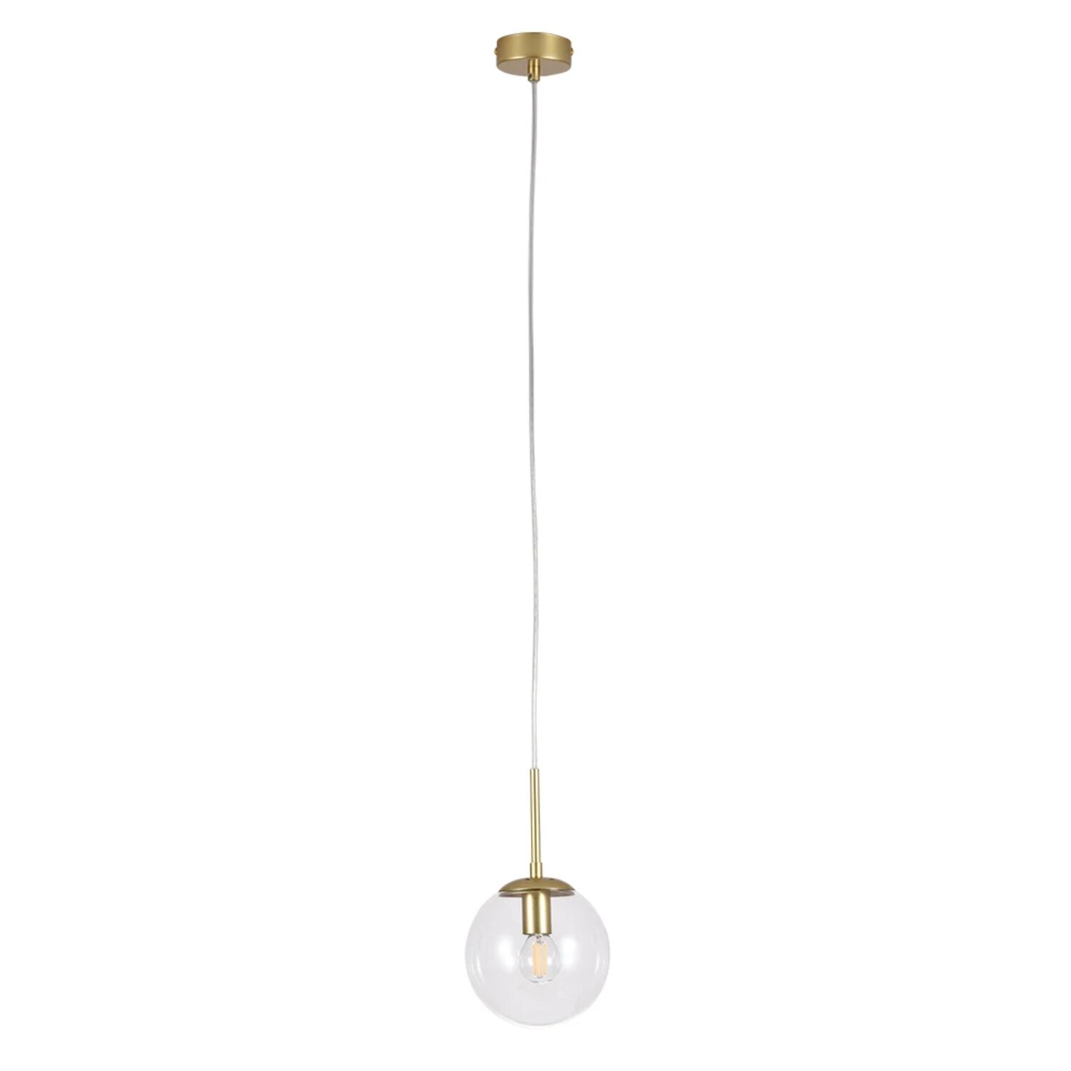 Подвесной светильник Arte Lamp Volare A1915SP-1GO, арматура золото, плафон стекло прозрачное