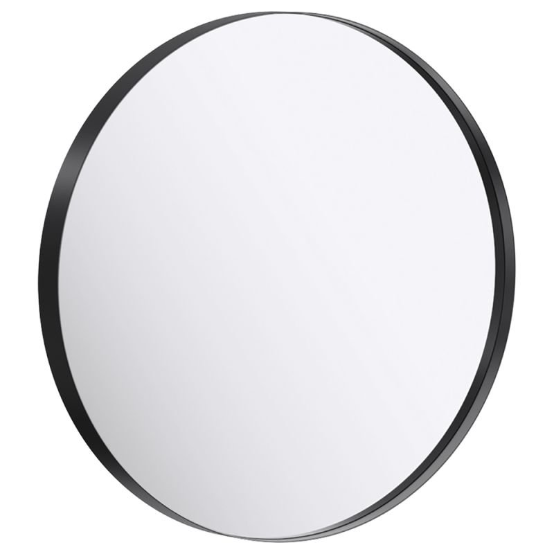 Зеркало Aqwella RM 60x60, в металлической раме, цвет черный