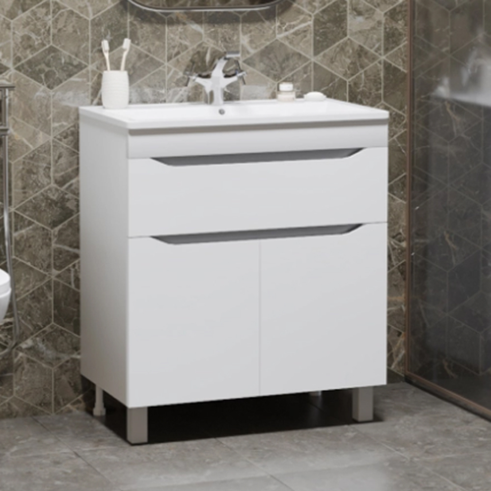 Мебель для ванной Mixline Лайн 70, с 1 ящиком, цвет белый - фото 1