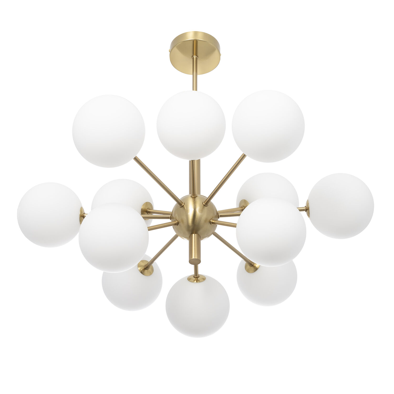 Люстра Citilux Tonga CL212183, арматура бронза, плафоны стекло белое - фото 1