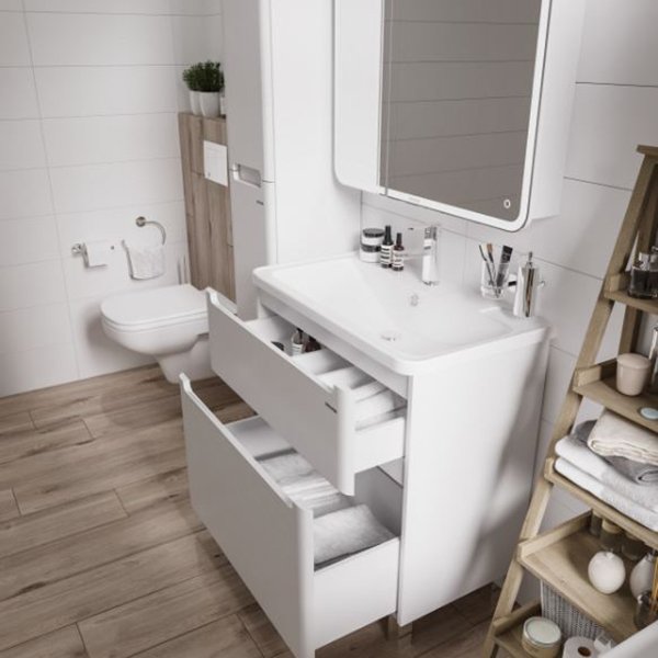 Мебель для ванной Grossman Адель 80, напольная, цвет белый - фото 1