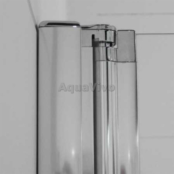 Душевой уголок Cezares ELENA-W-ASH-1-80/90-C-Cr 80х90, стекло прозрачное, профиль хром - фото 1