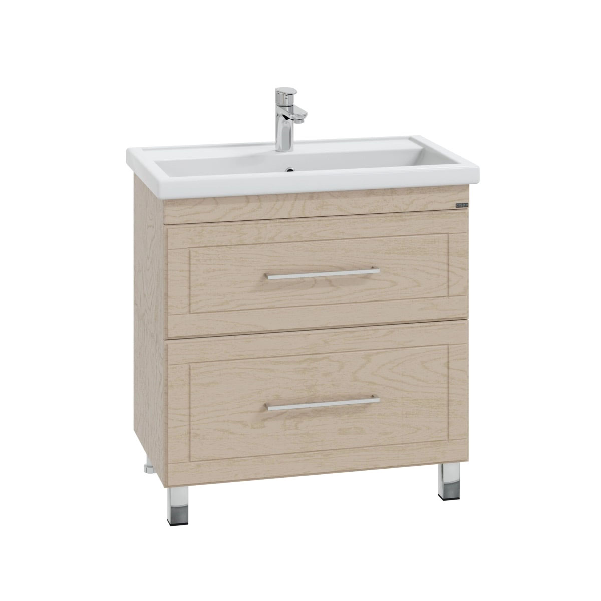 Тумба под раковину Санта Венера 80 напольная, цвет дуб бежевый - фото 1