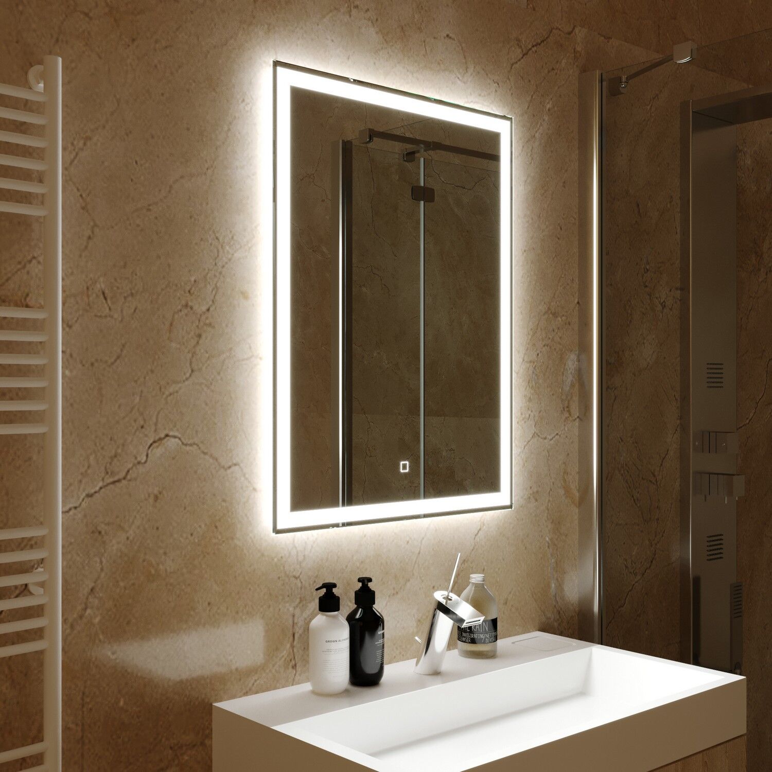 Зеркало Mixline Норма Лайт 60x80, с подсветкой - фото 1