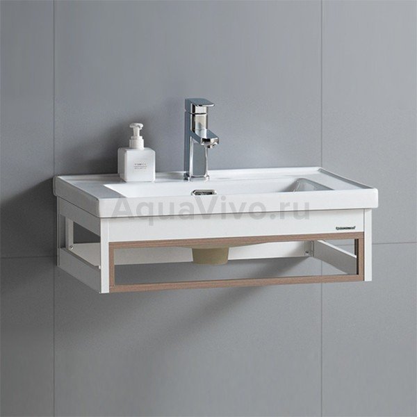 Мебель для ванной River Laura 70, цвет белый / бежевый - фото 1