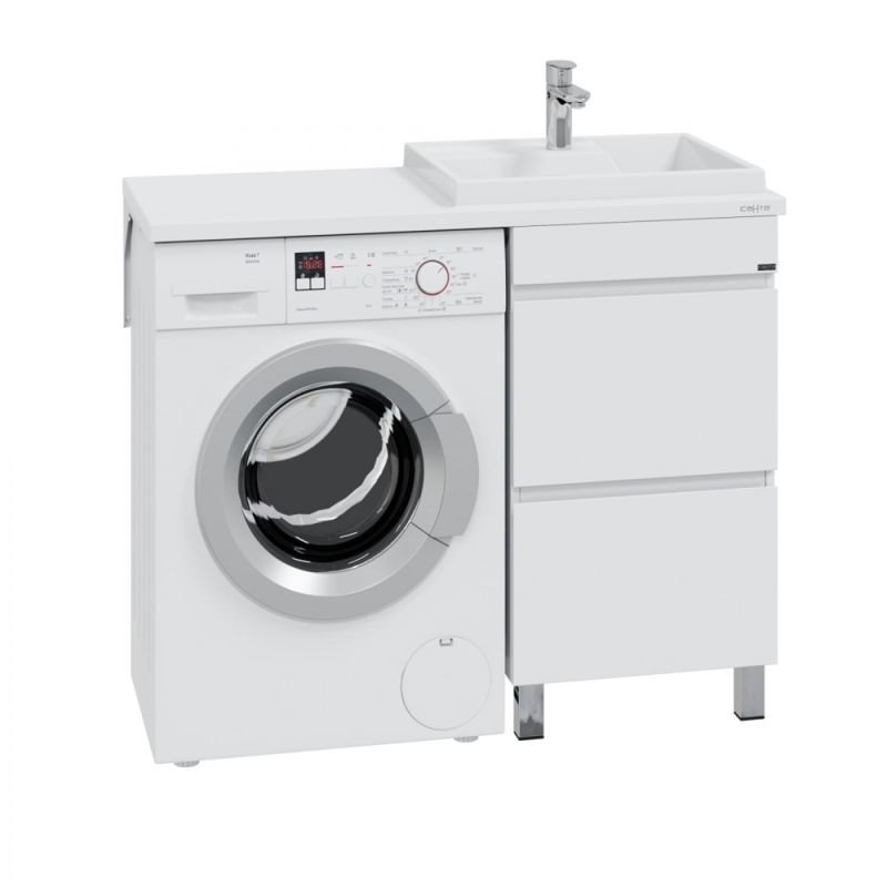 Тумба под раковину Санта Марс 48 напольная, с ящиками, цвет белый - фото 1