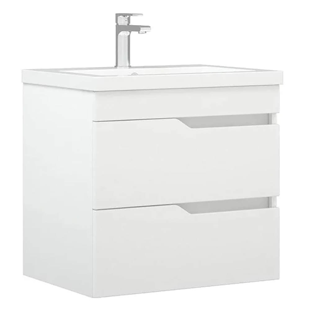 Тумба под раковину Corozo Теона Z2 60 подвесная, цвет белый - фото 1