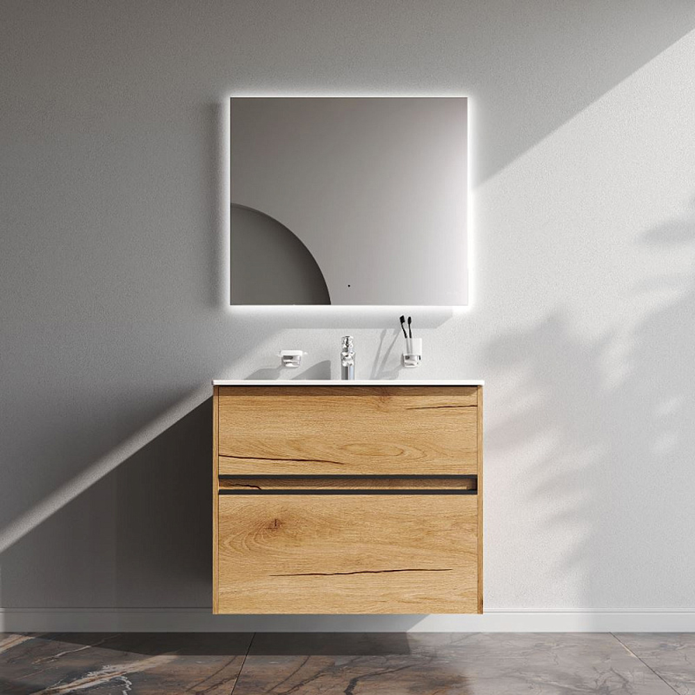 Мебель для ванной AM.PM Sense 80 подвесная/напольная, цвет светлое дерево