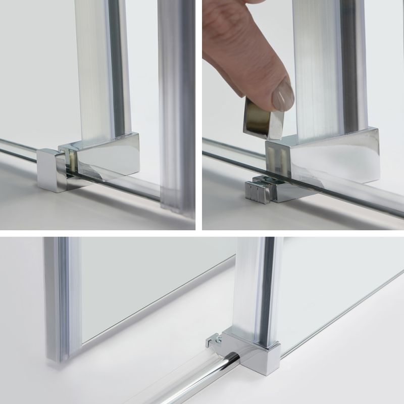 Душевой уголок WasserKRAFT Vils 56R15 110x90, стекло прозрачное, профиль серебристый