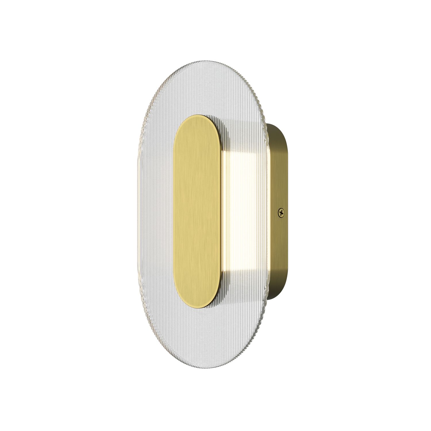 Бра Maytoni Ply MOD355WL-L6BS3K, арматура латунь, плафон стекло прозрачное