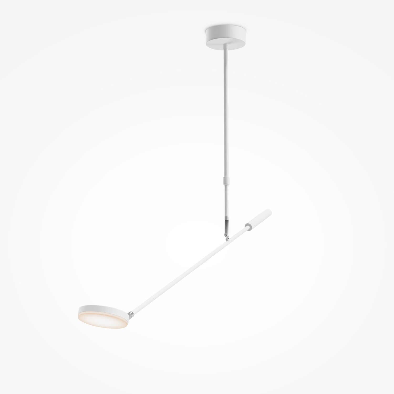 Потолочный светильник Maytoni Fad MOD070CL-L8W3K, арматура белая, плафон алюминий белый - фото 1
