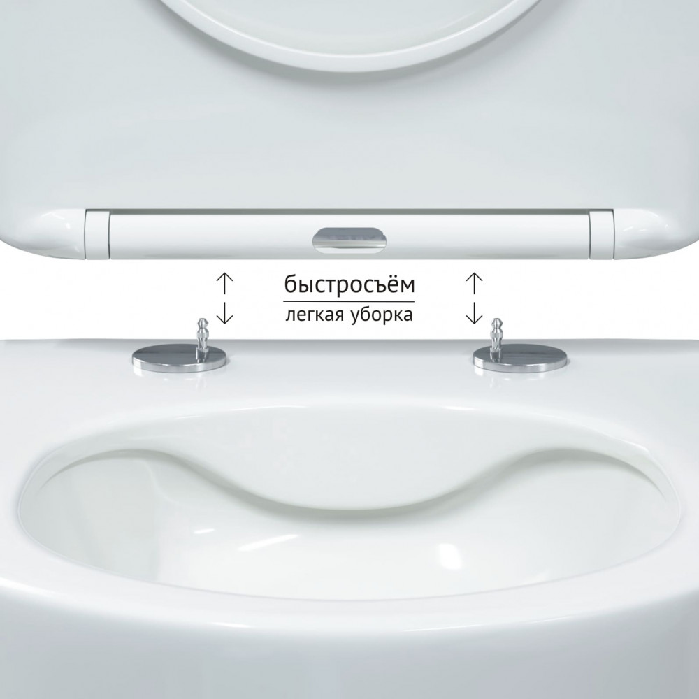 Комплект Berges 043344 унитаза Ventas Rimless с сиденьем микролифт и инсталляции Novum с черной кнопкой F5 Soft Touch