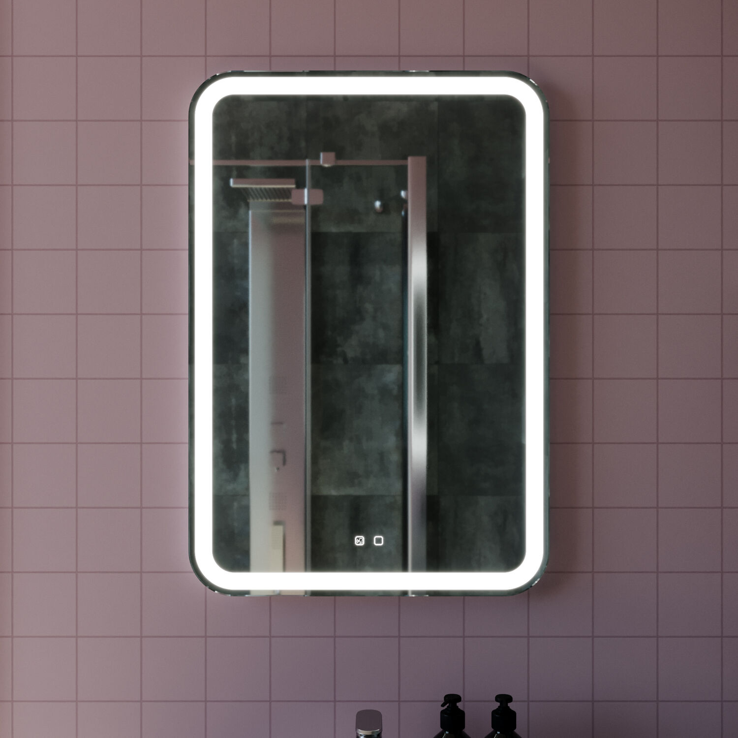 Зеркало Mixline Мальта Voice 55x80, с подсветкой, функцией антизапотевания, управлением голосом