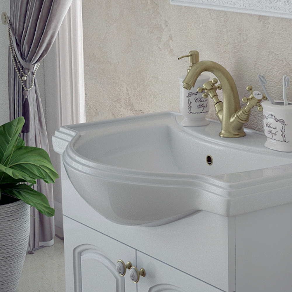 Мебель для ванной Corozo Классика 120, цвет белый - фото 1