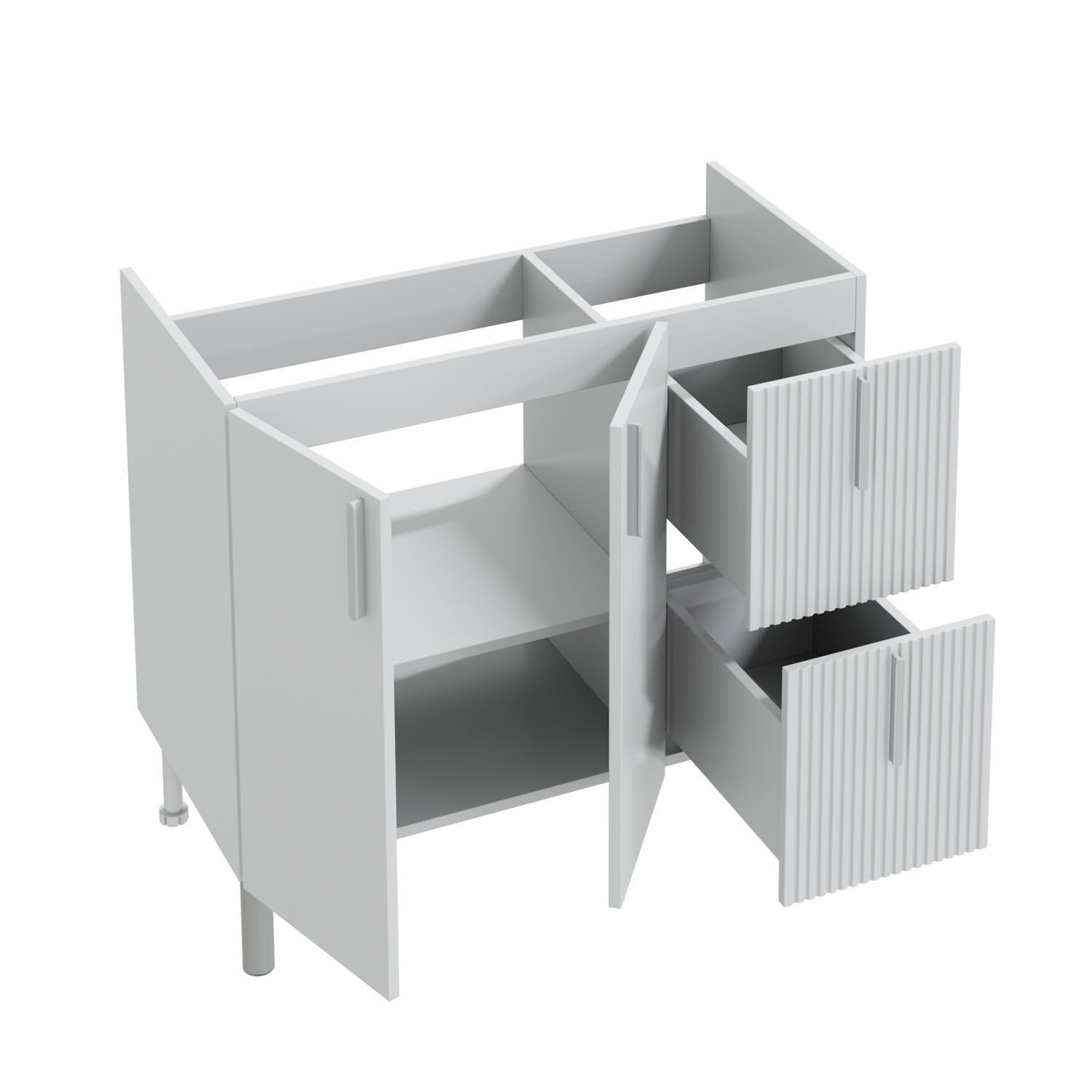 Тумба под раковину Санта Вега 90, напольная, цвет белый - фото 1