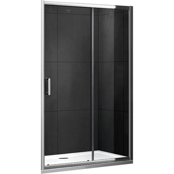 Душевая дверь Gemy Victoria S30191D 110x190, стекло прозрачное, профиль хром