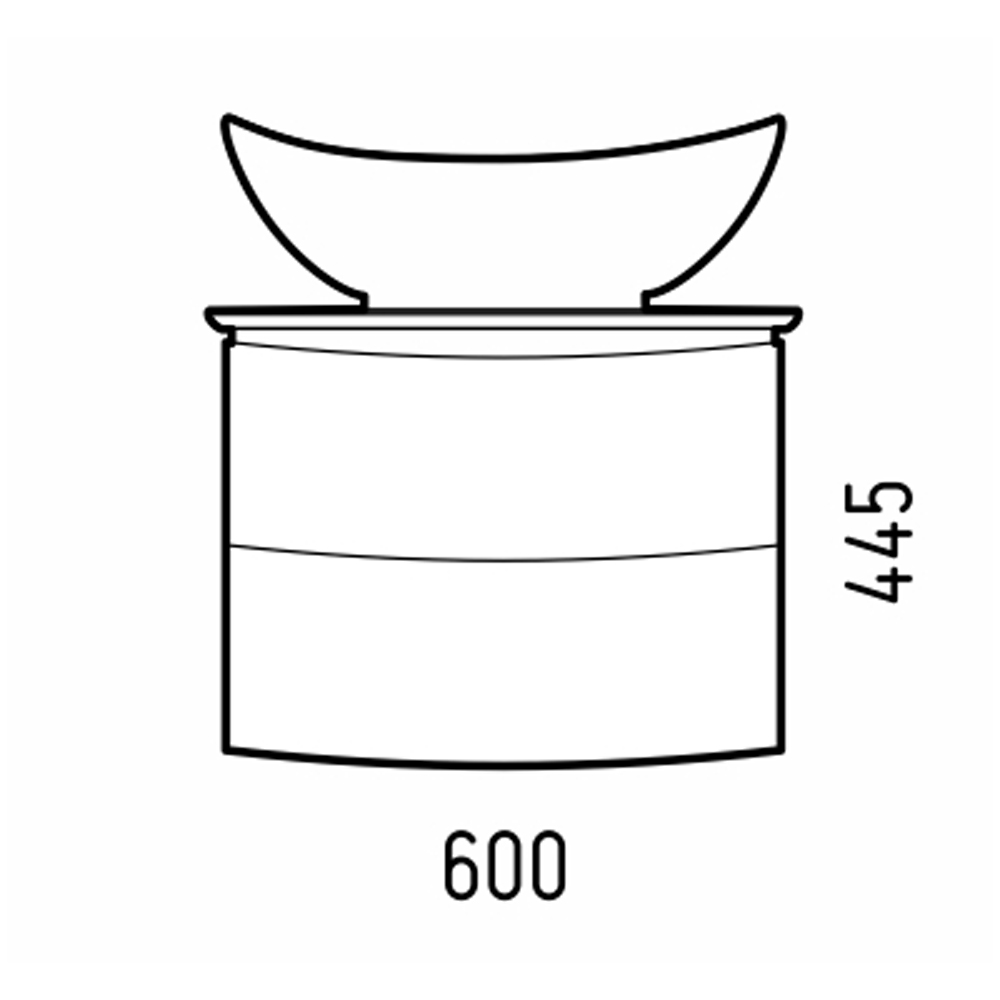 Тумба под раковину Corozo Вико 60, цвет белый - фото 1